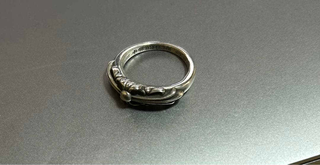 クロムハーツ ベビークラシックフローラルクロスリング　12号　US6