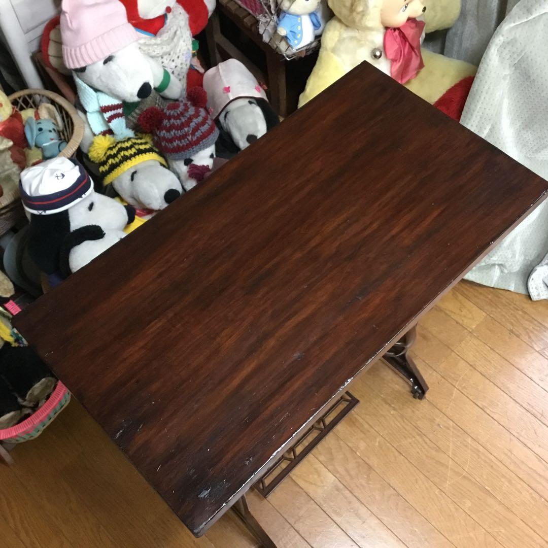 あやこ※アンティーク※BROTHER 足踏みミシン脚のテーブル　アイアン