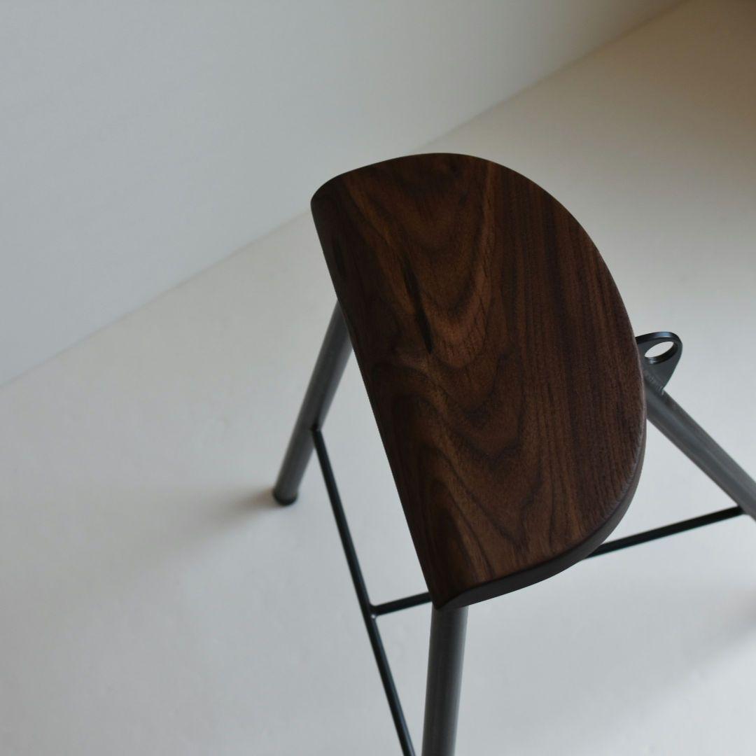 111 ウォールナット ハンドメイド スツール 腰掛け 椅子 furniture