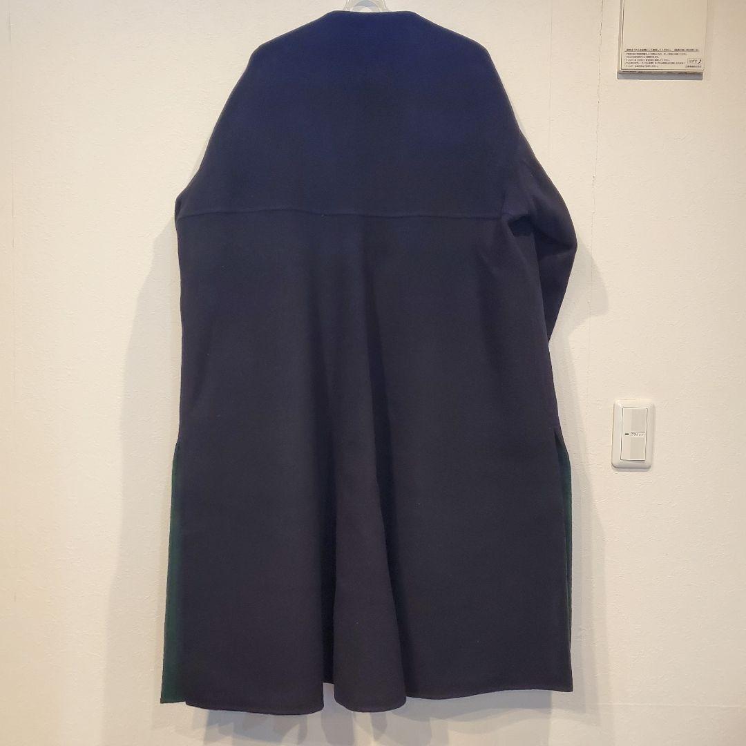 ENFOLD エンフォルド ノーカラーウールコート 新品