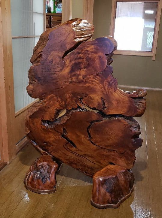 屋久杉　ついたて　(テーブルにもなります)