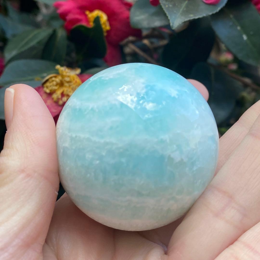 極美 ブルーアラゴナイト スフィア 46mm