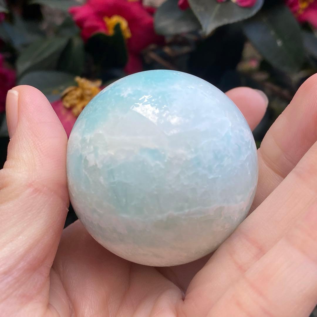 極美 ブルーアラゴナイト スフィア 46mm