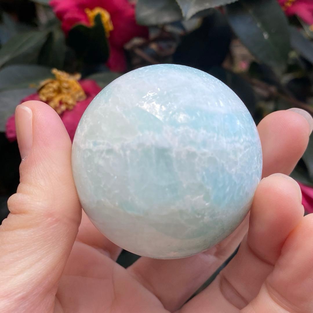 極美 ブルーアラゴナイト スフィア 46mm