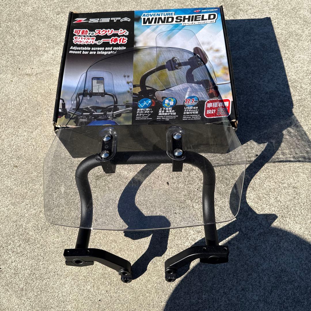 ZETA ジータ アドベンチャー ウインドシールド ラージスクリーン CT125
