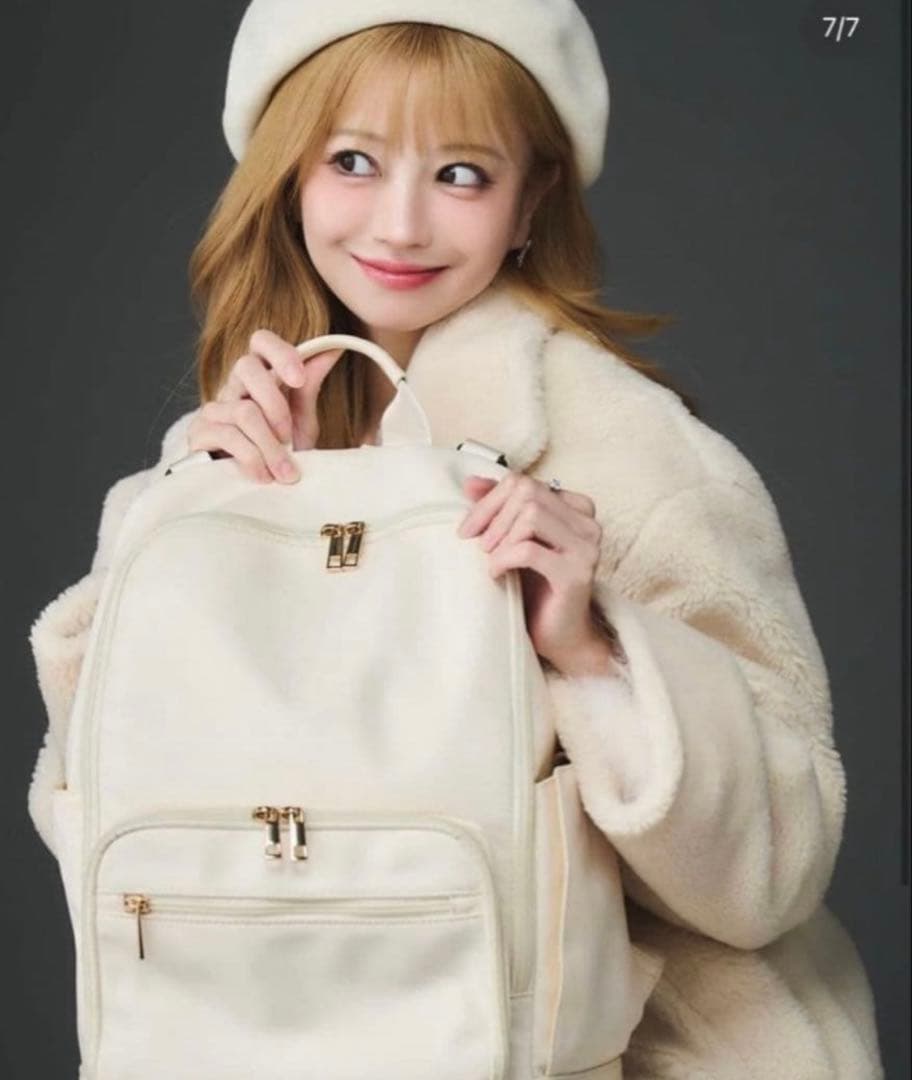 Emiria ホワイト Sリュック elegant backpack