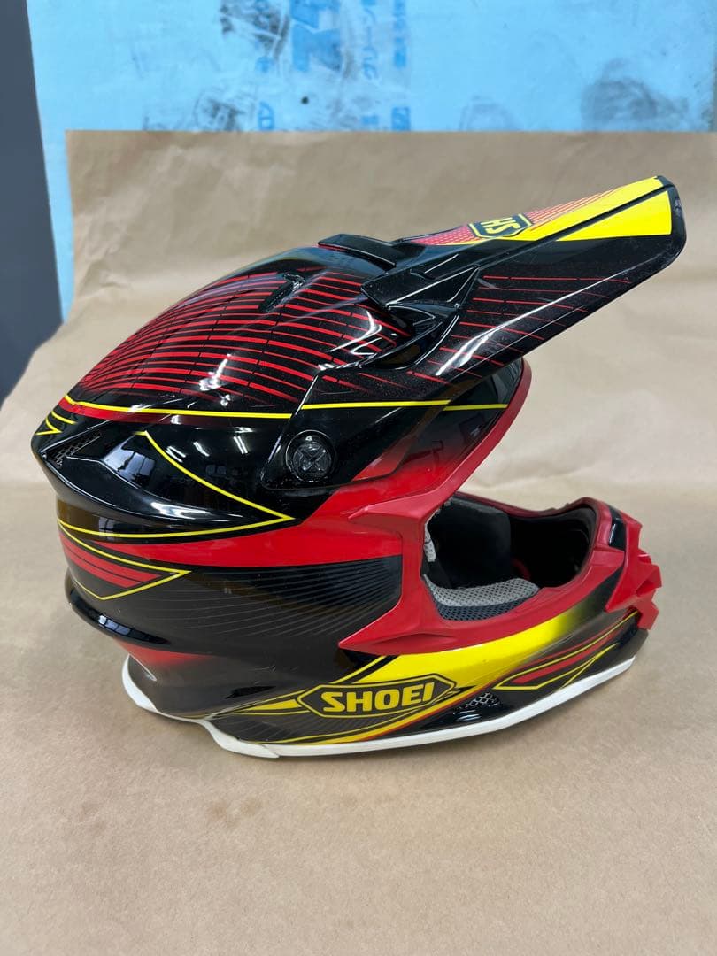 SHOEI フルフェイスヘルメット レッド/ブラック/イエロー