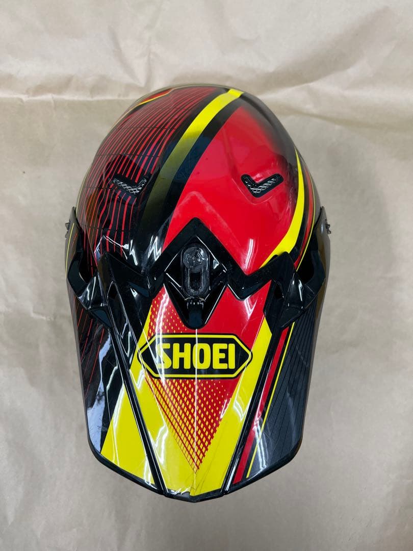 SHOEI フルフェイスヘルメット レッド/ブラック/イエロー