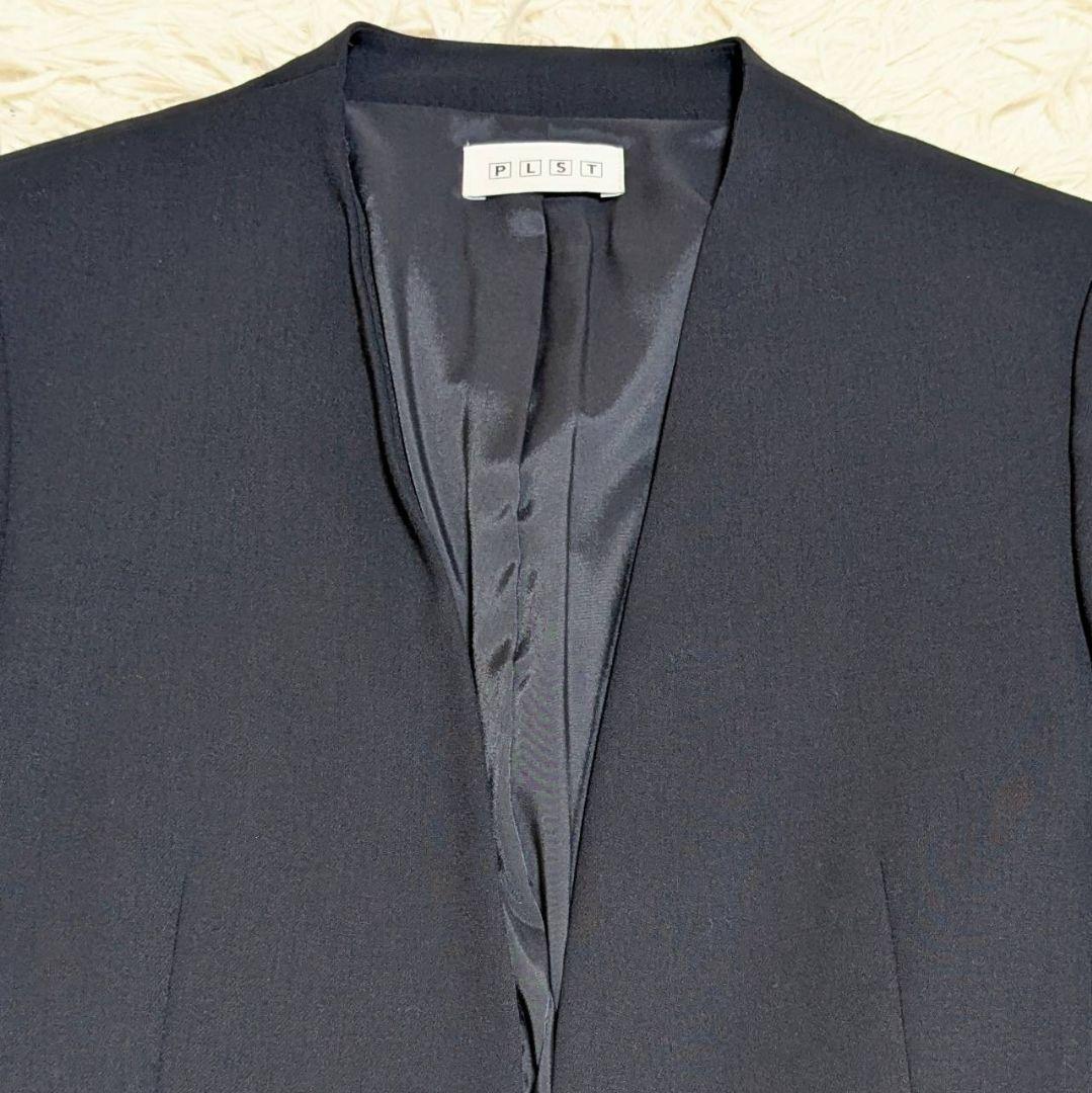 ✨美品✨ プラステ パンツスーツ セットアップ 洗える ネイビー M