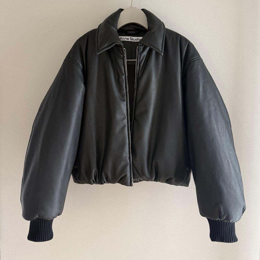 Acne studios レザー ボンバージャケット アウター ダウン
