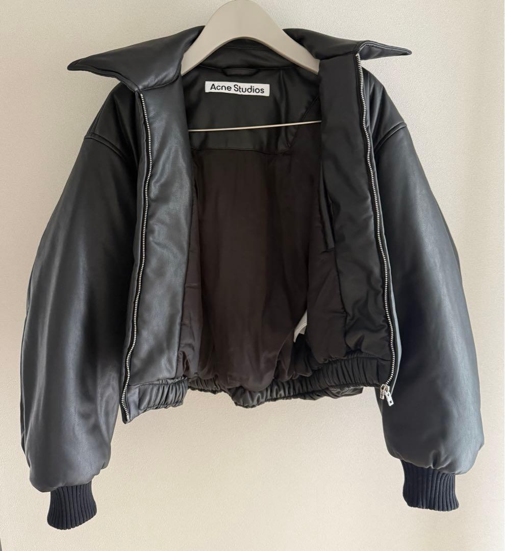 Acne studios レザー ボンバージャケット アウター ダウン
