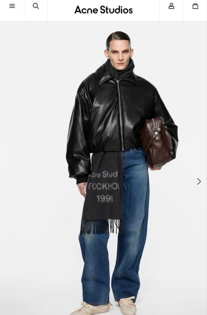 Acne studios レザー ボンバージャケット アウター ダウン