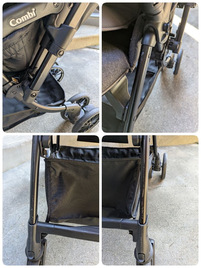 Combi 折りたたみ式ベビーカー グレー