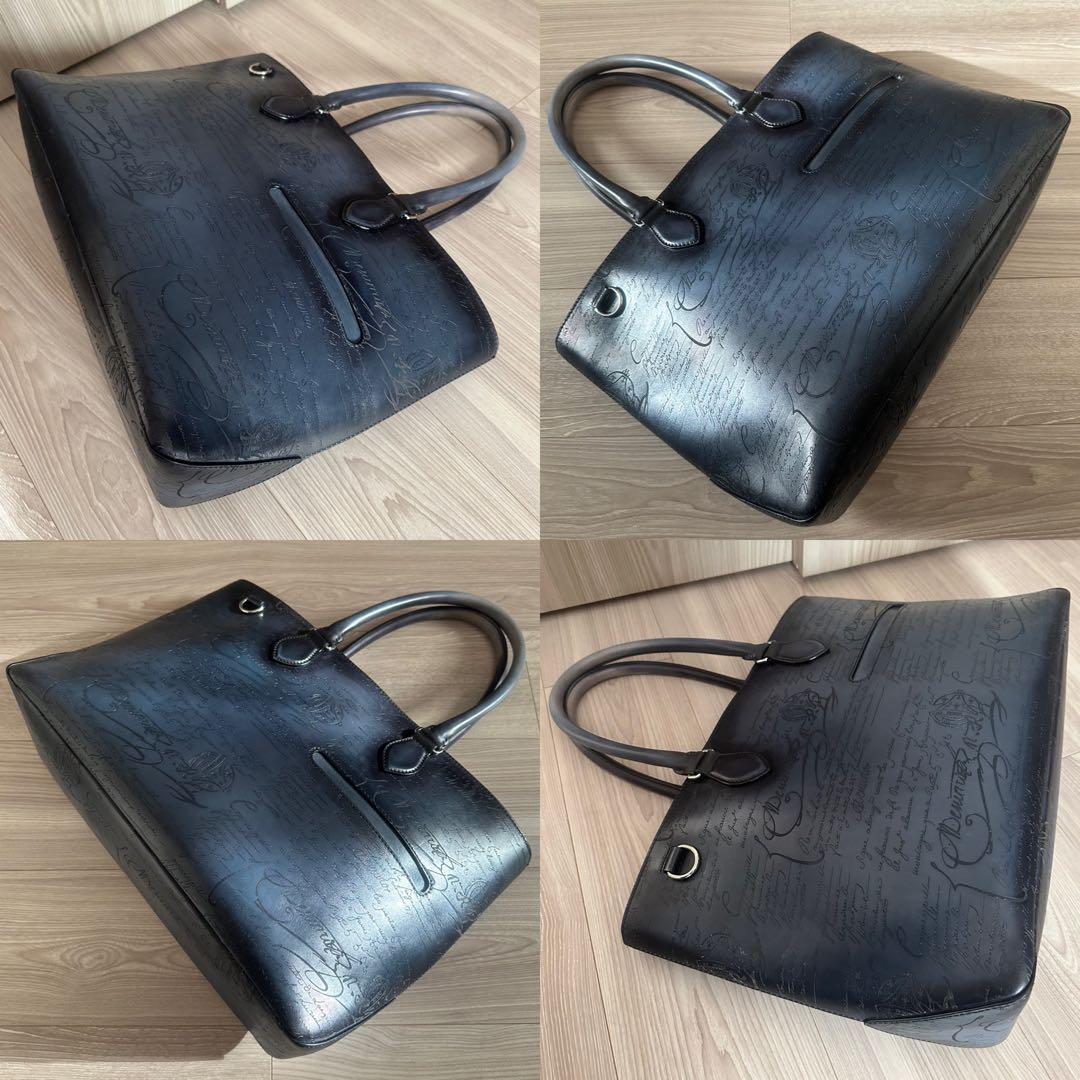 d*見様 特注58万 ベルルッティ トゥジュール スクリットレザー トートバッグ