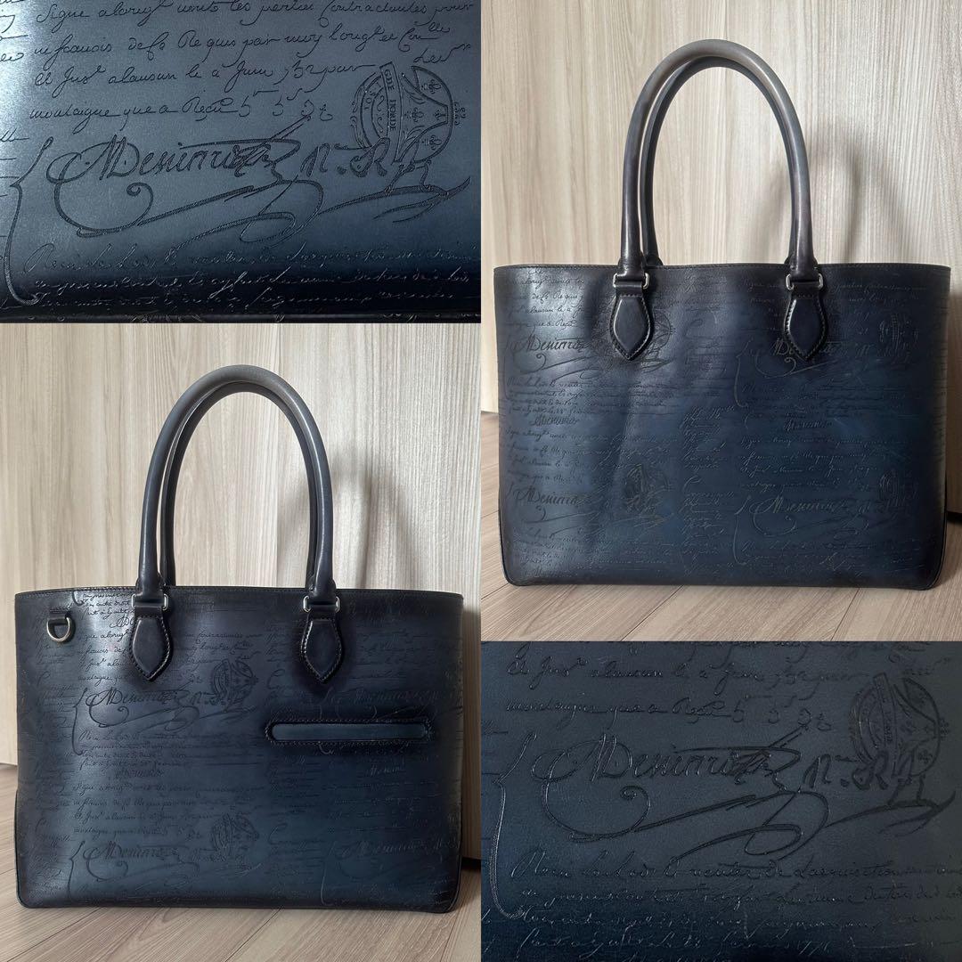 d*見様 特注58万 ベルルッティ トゥジュール スクリットレザー トートバッグ