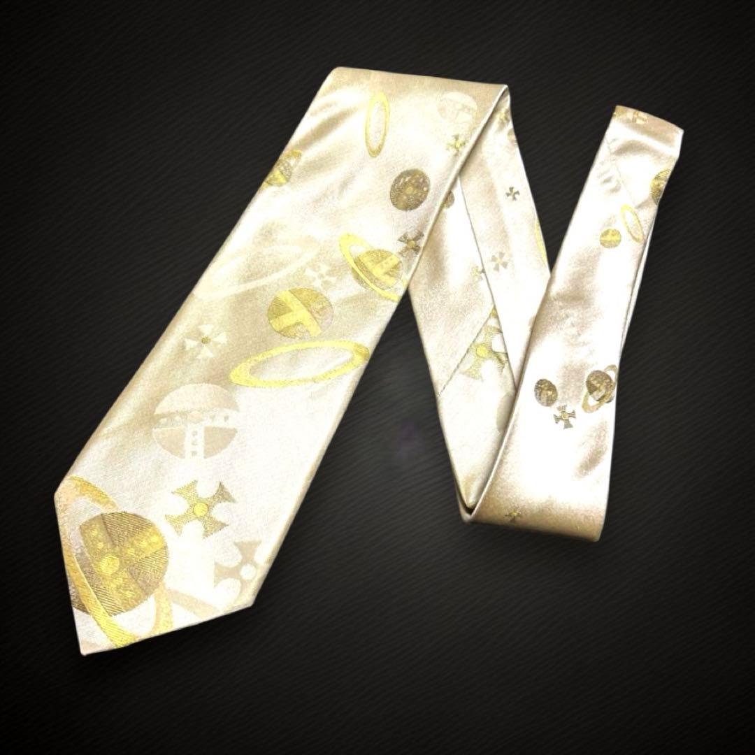 クリーニング済み　世界最高峰　 ヴィヴィアンウエスト　オーブ　 ネクタイ