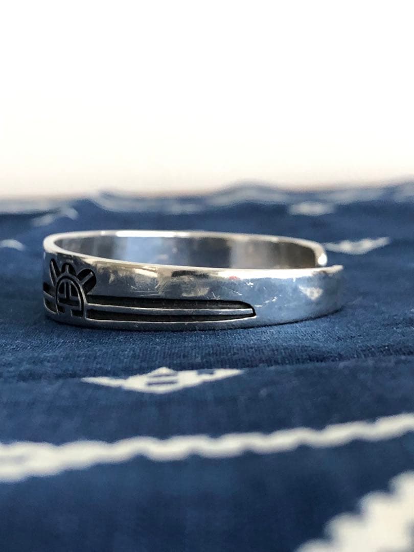 ジェイソンタカラ　オーバーレイ　バングル　メイズ　14K×シルバー　サンフェイス