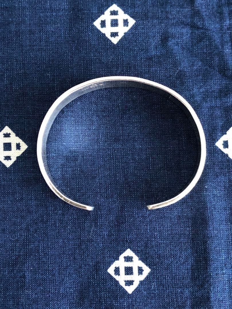 ジェイソンタカラ　オーバーレイ　バングル　メイズ　14K×シルバー　サンフェイス