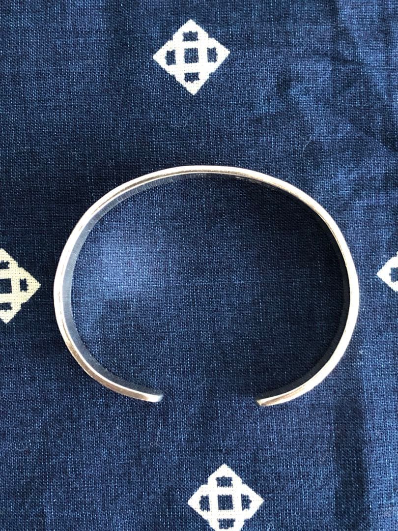 ジェイソンタカラ　オーバーレイ　バングル　メイズ　14K×シルバー　サンフェイス
