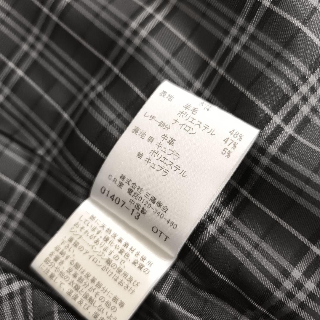 極美品✨ バ－バリーブラックレーベル トレンチコート ヘリンボーン チェック 黒