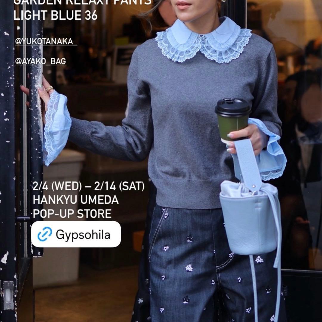 新品タグ付きgypsohilaジプソフィア レース　ニット　yori bibiy