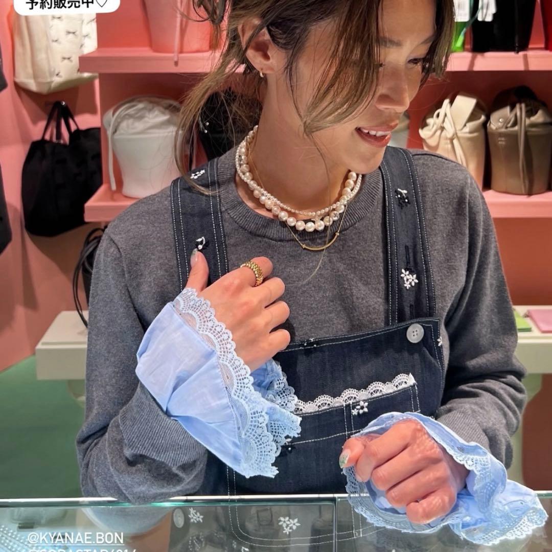 新品タグ付きgypsohilaジプソフィア レース　ニット　yori bibiy