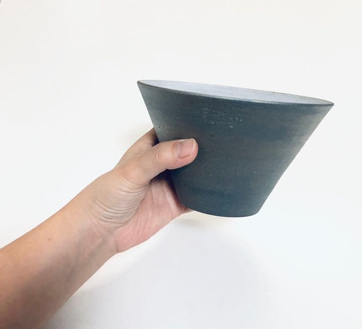 ラーメン鉢2つ  600ml  濃いグレー×グレー