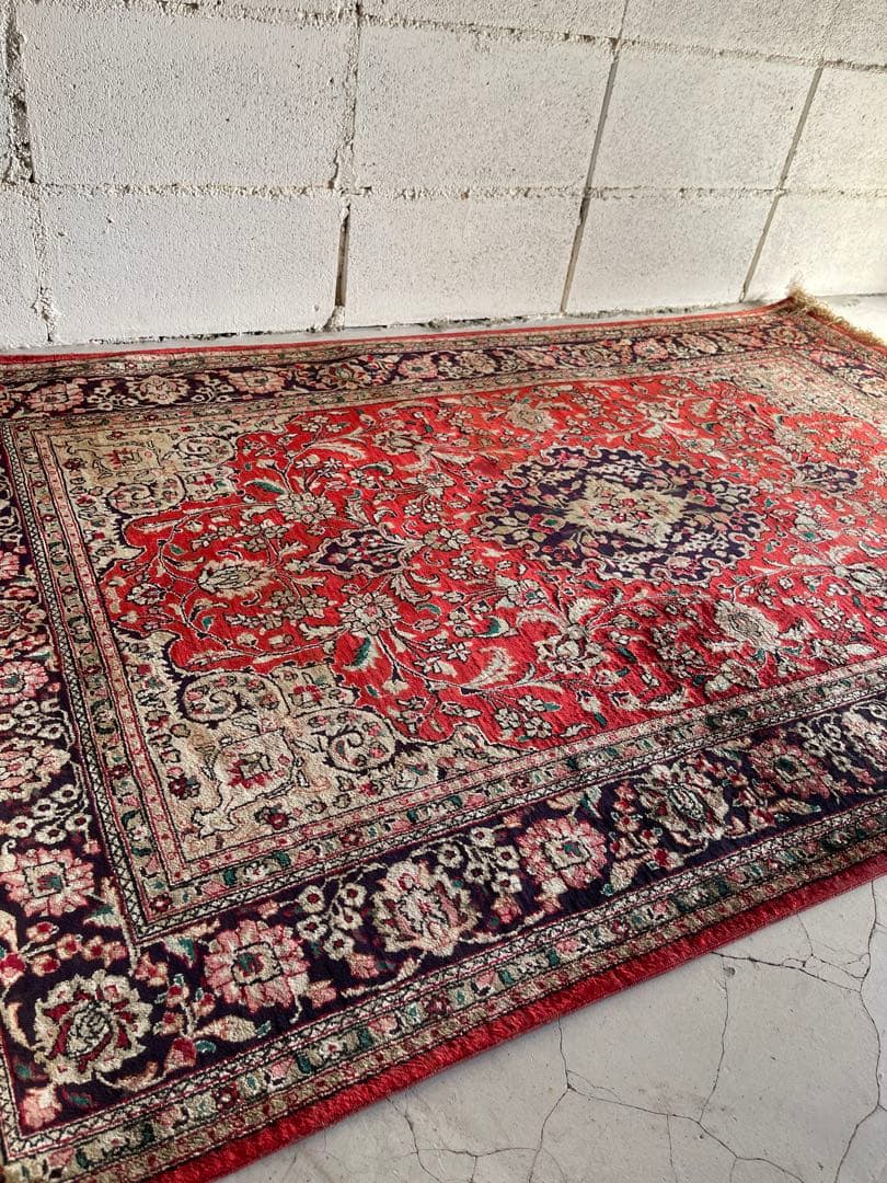 ペルシャ絨毯　シルク100% 100 × 152