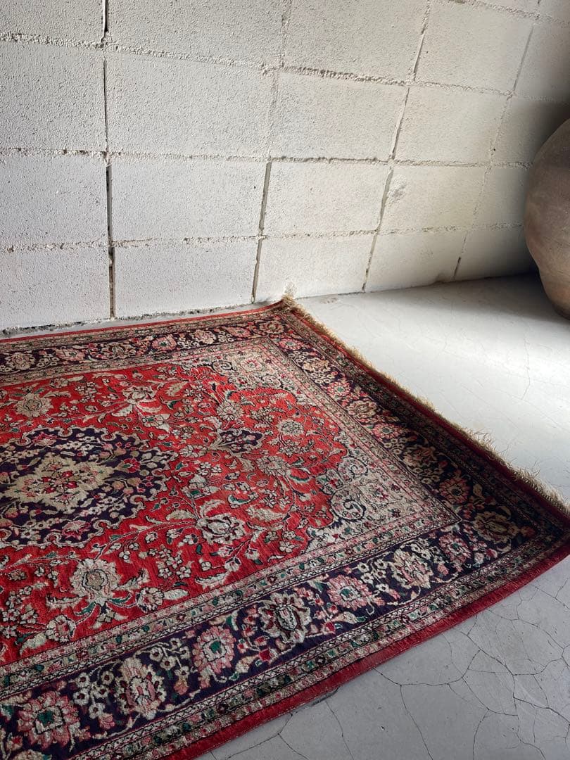 ペルシャ絨毯　シルク100% 100 × 152