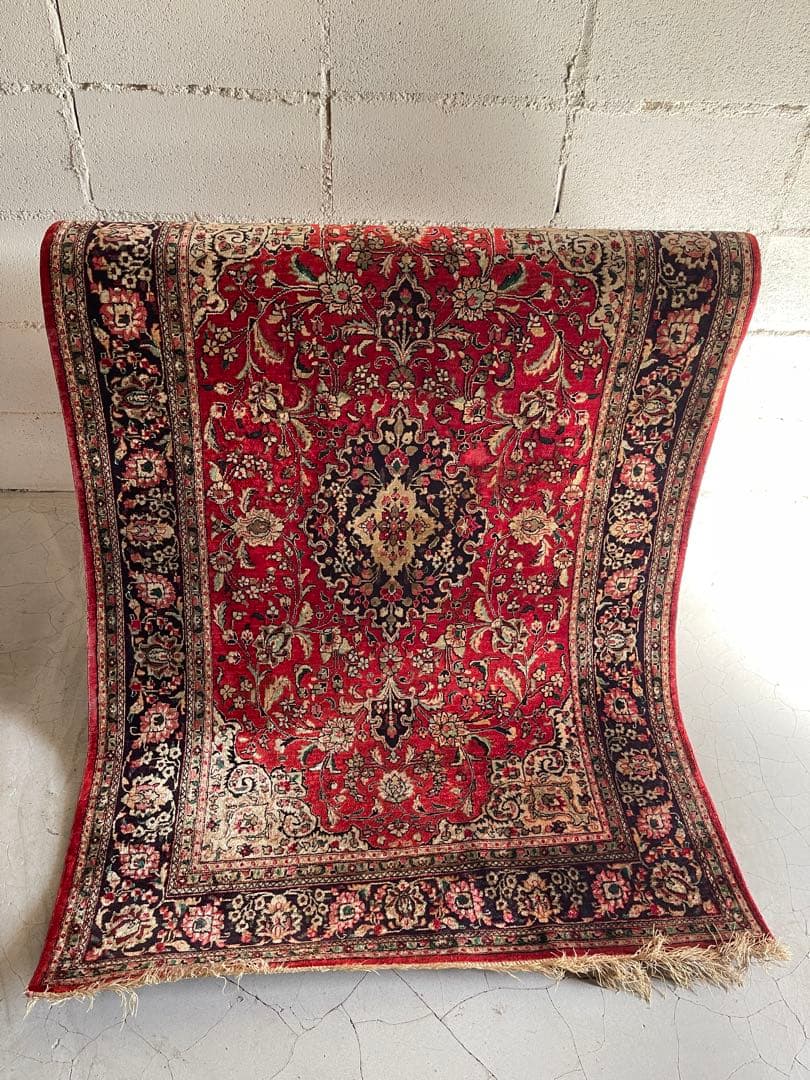 ペルシャ絨毯　シルク100% 100 × 152