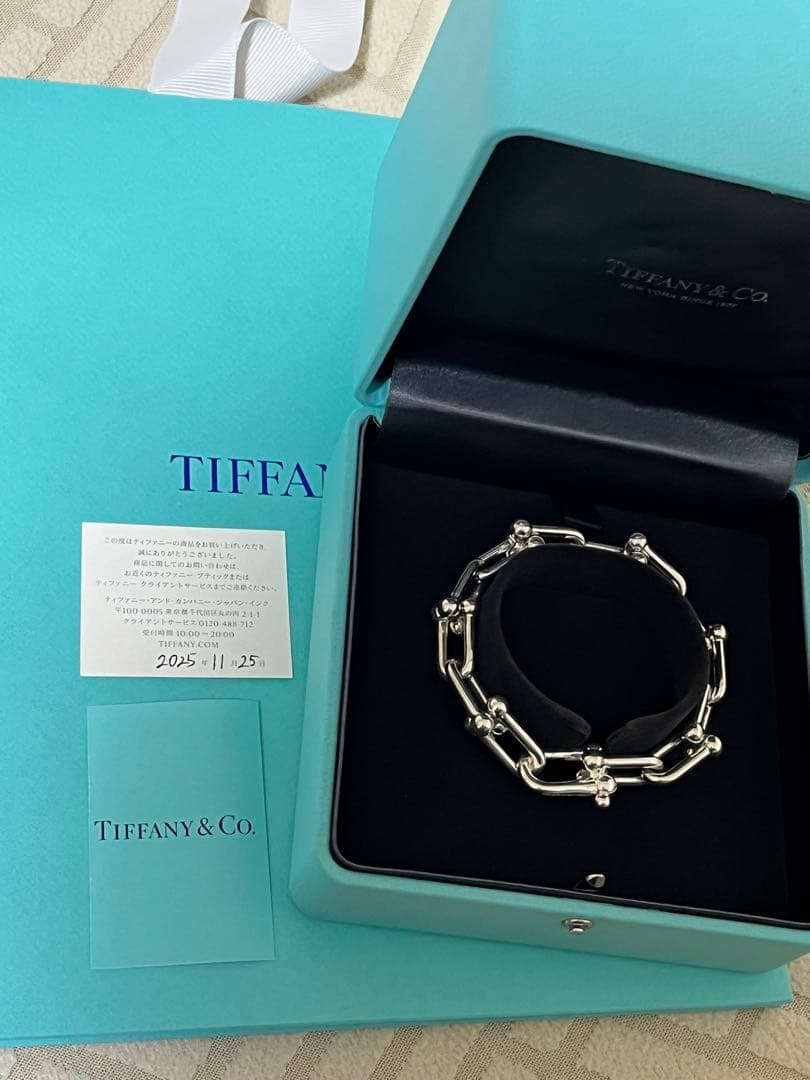 美品　ティファニー　ハードウェア　ラージリンク　ブレスレット　TIFFANY