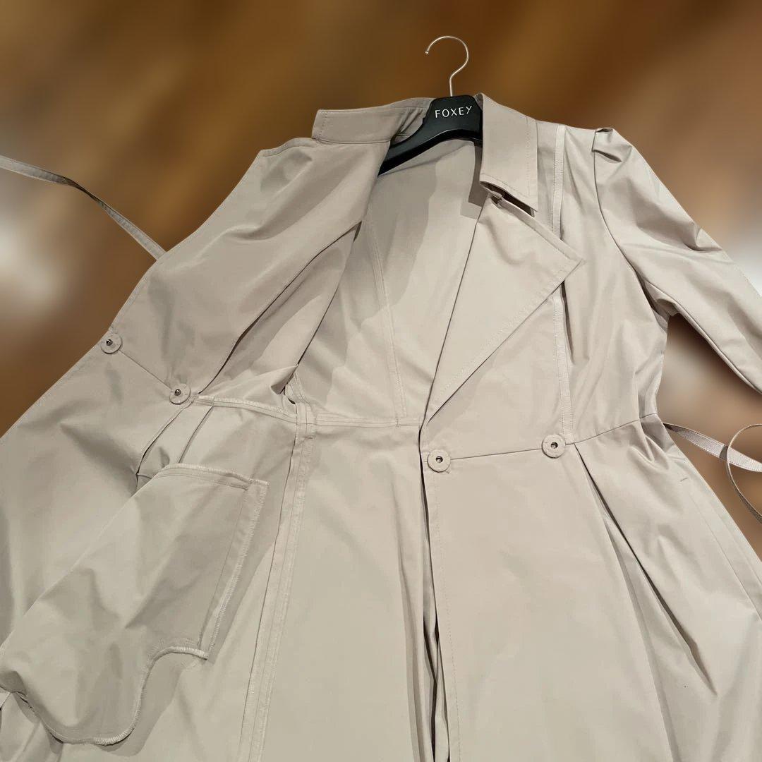 FOXEY new york ベージュ トレンチコート 40サイズ