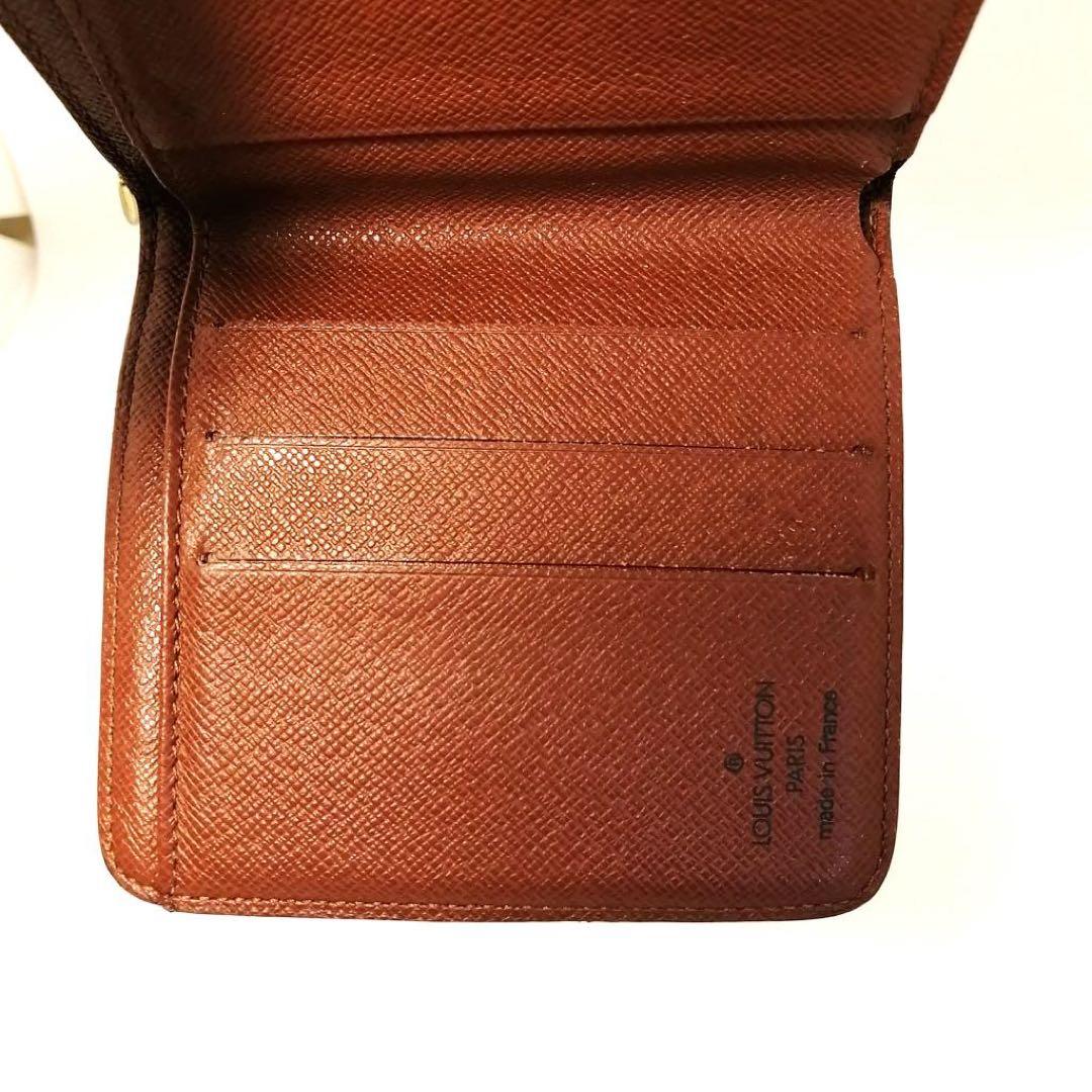 たぬきち　LOUIS VUITTON モノグラム コンパクトジップ　財布