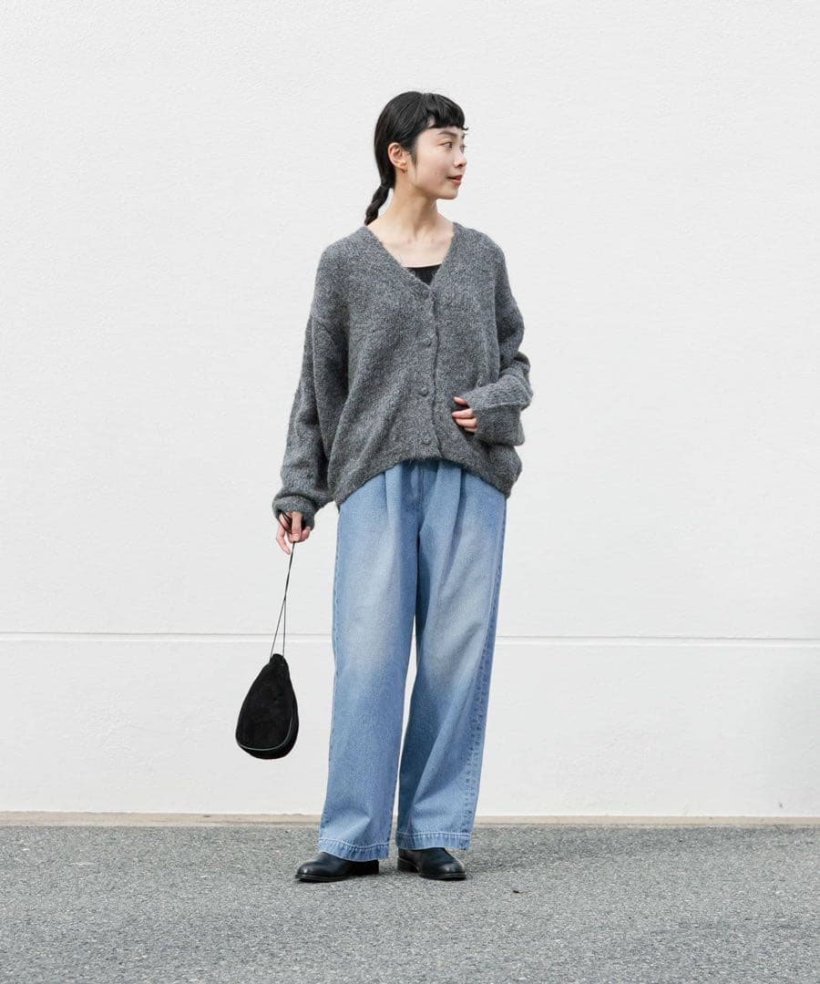 早割1/11まで【美品】フェードデニムイージーパンツ L/INDIGO