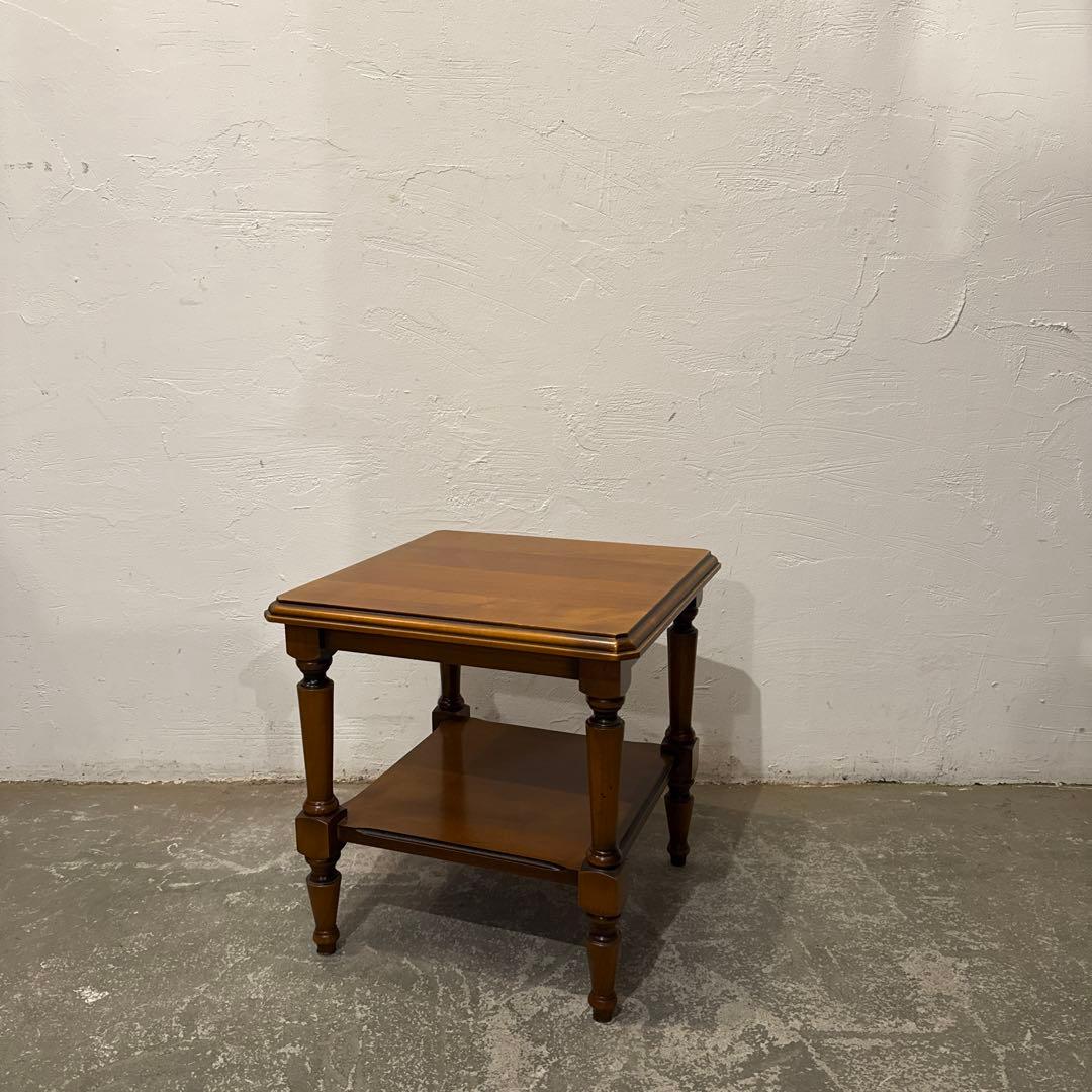 年末年始saleヴィンテージ　木製サイドテーブル　スクエア　2