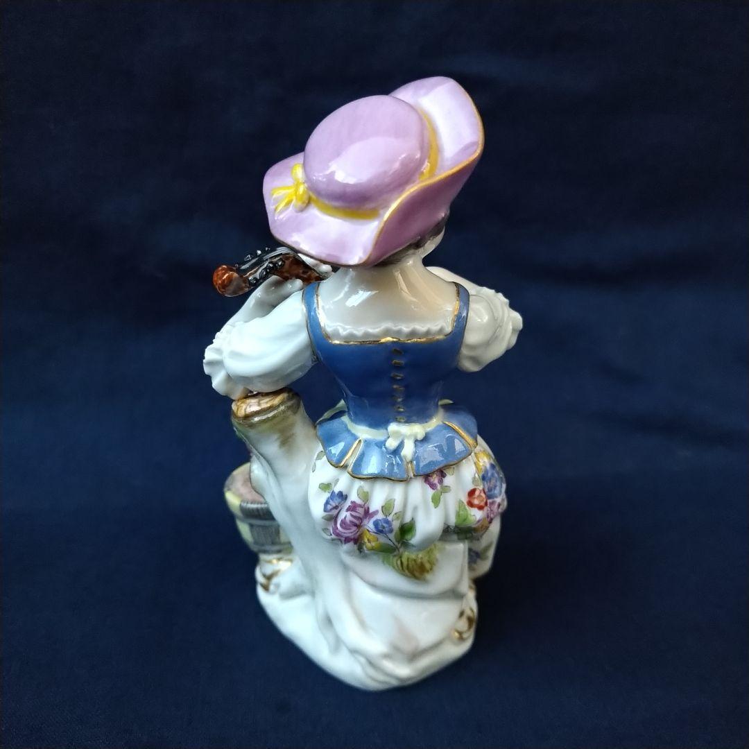 りんごミカン✤マイセン(Meissen)フィギュリン『リュートを弾く少女』