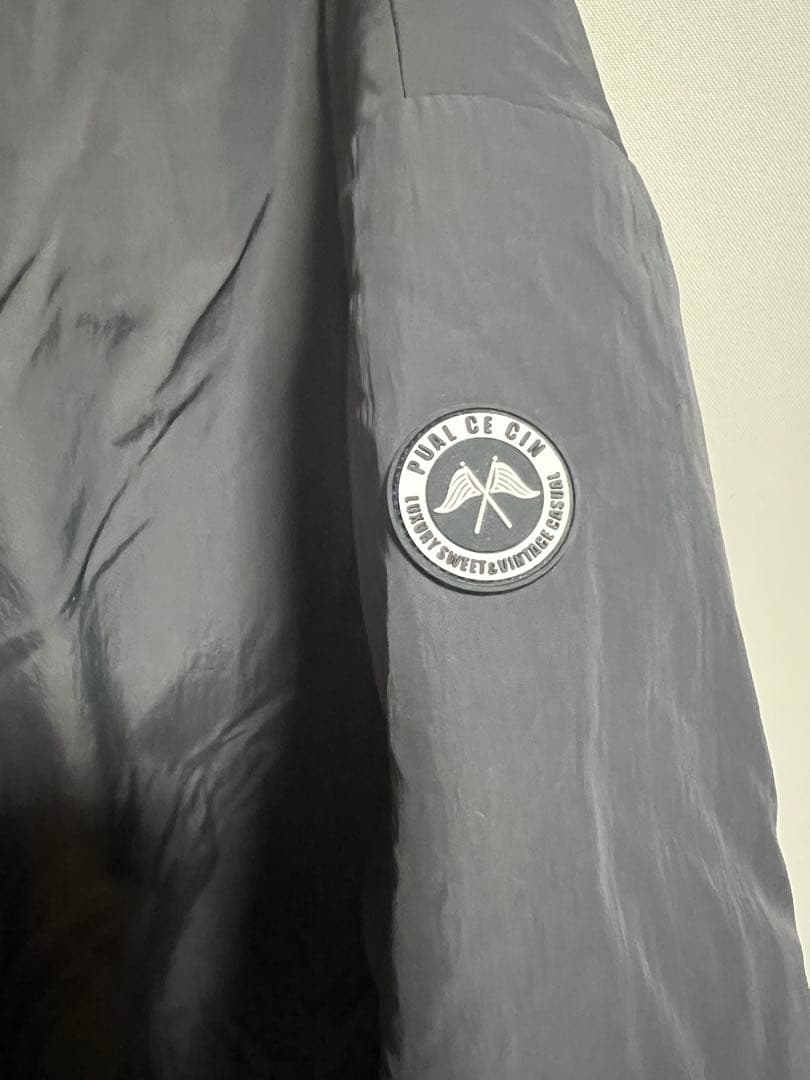 ピュアルセシン　フレンチダックダウンサイドジップジャケット　スミクロ