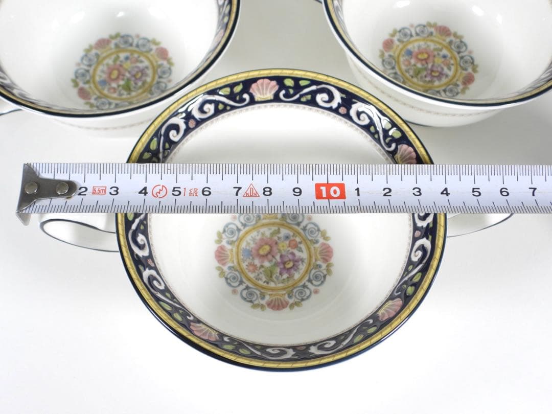 【廃盤品】希少 黒壺 ウェッジウッド ラニーミード スープカップ 5客 美品