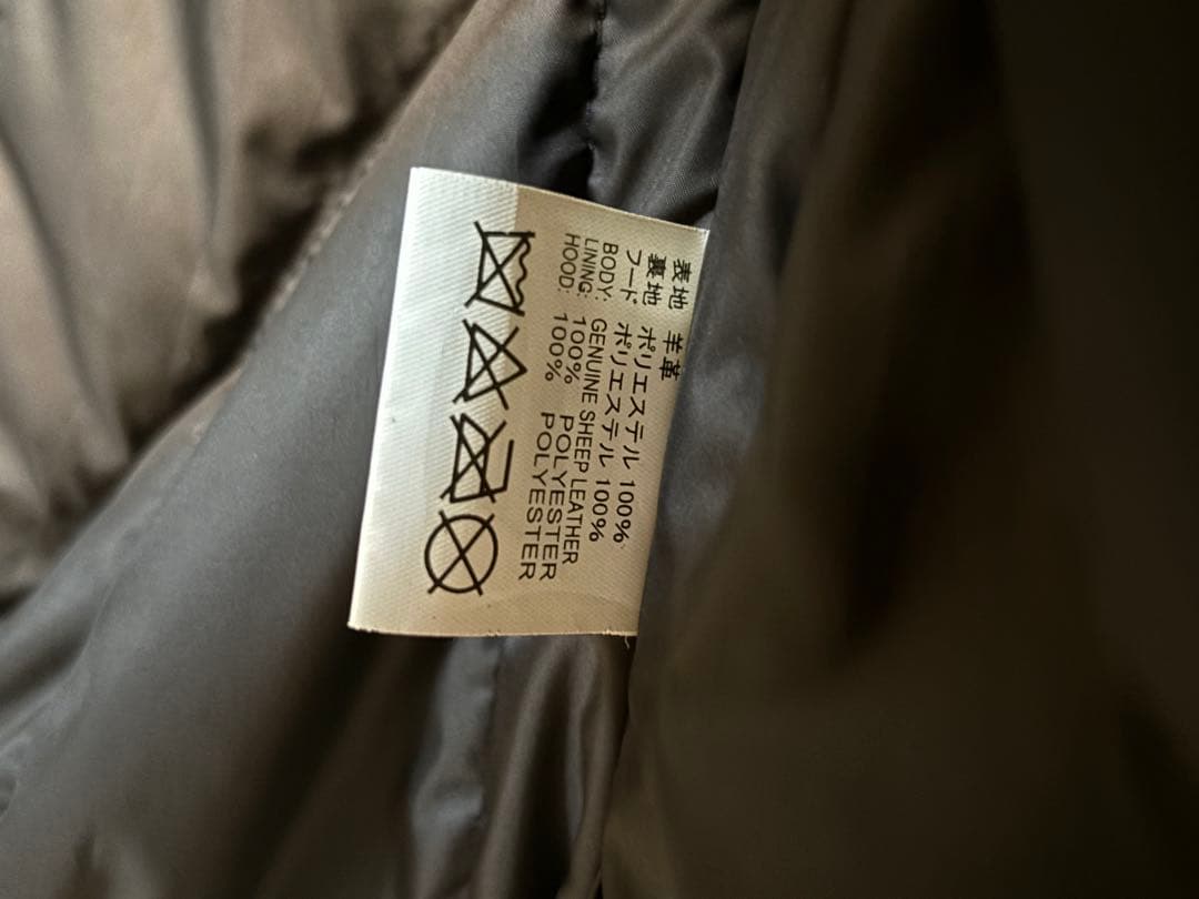 デグナー　FRAU DEGNER ブラックレザージャケット フード付き