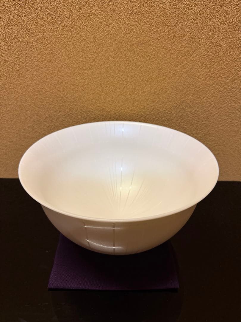 九谷焼　中田博士　真珠光彩　鉢　共箱