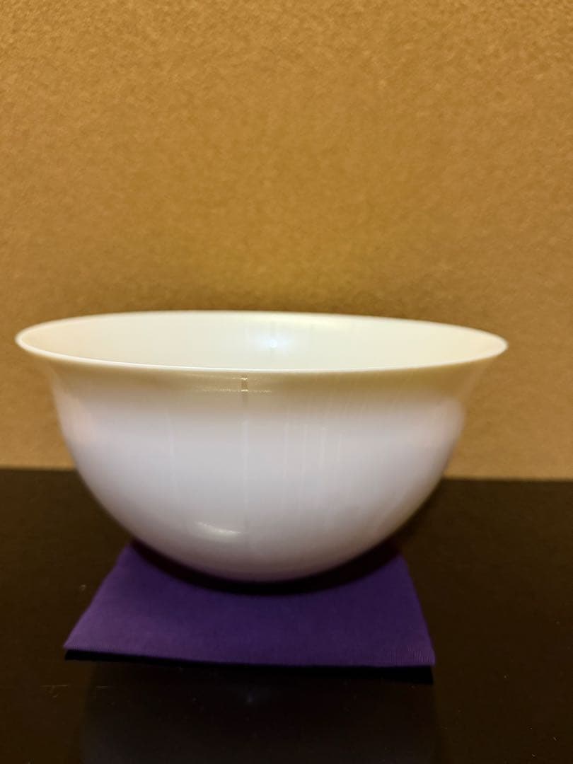 九谷焼　中田博士　真珠光彩　鉢　共箱