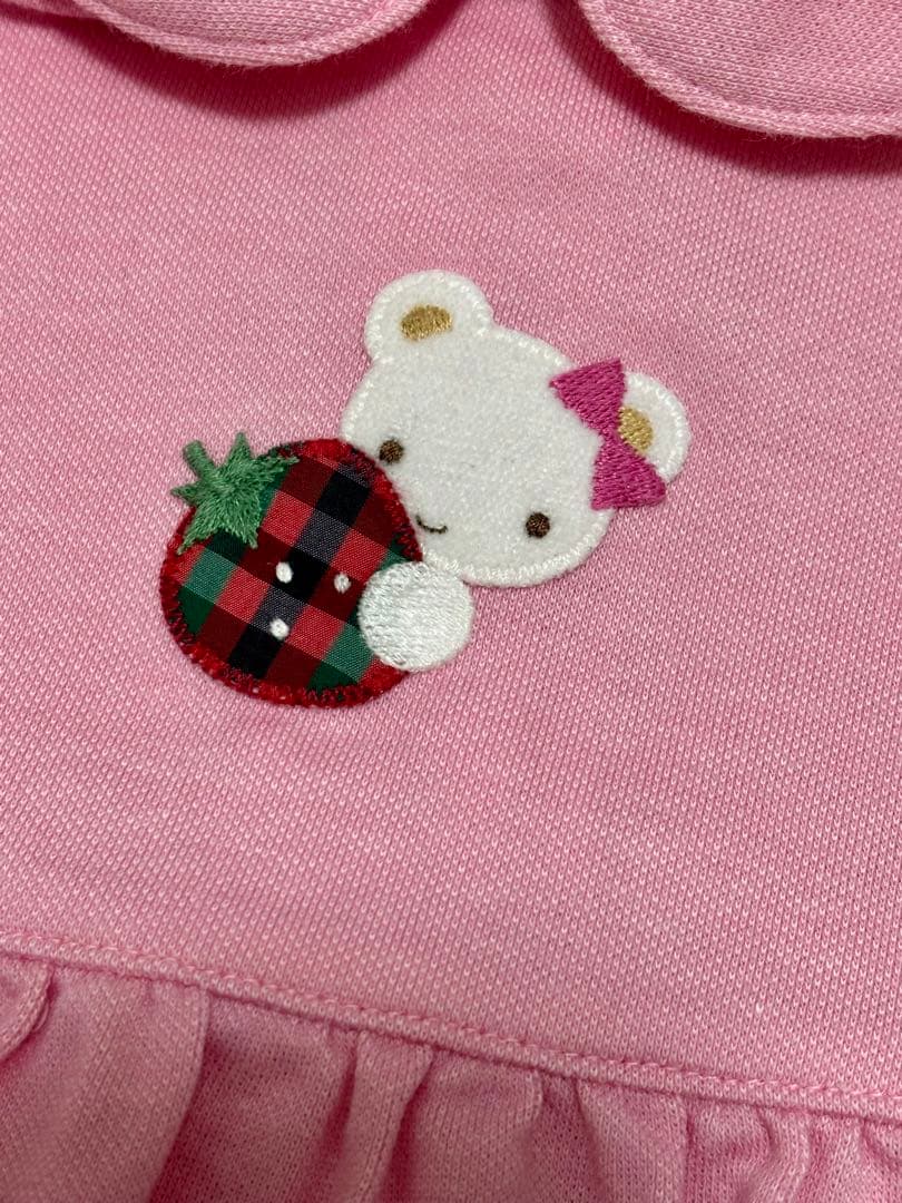 familiar ピンク ワンピース 90