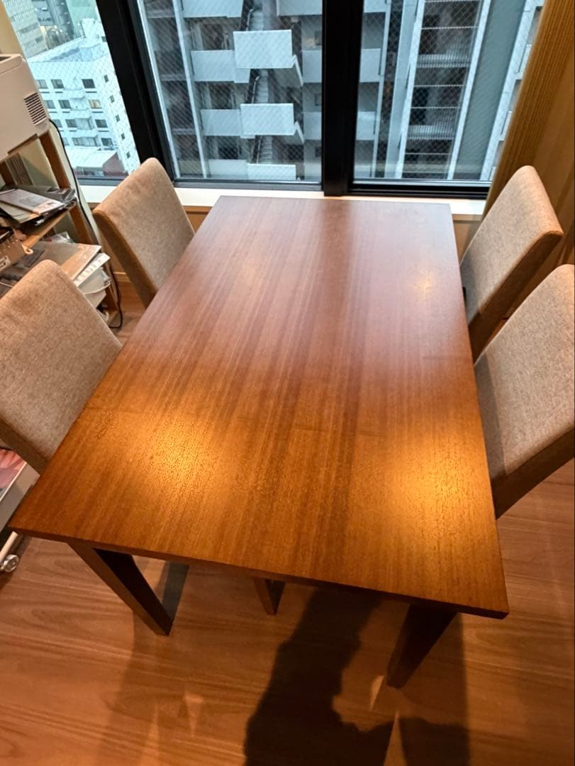 【今月末削除値下げ交渉OK】ダイニングテーブル　チェア　5点セット
