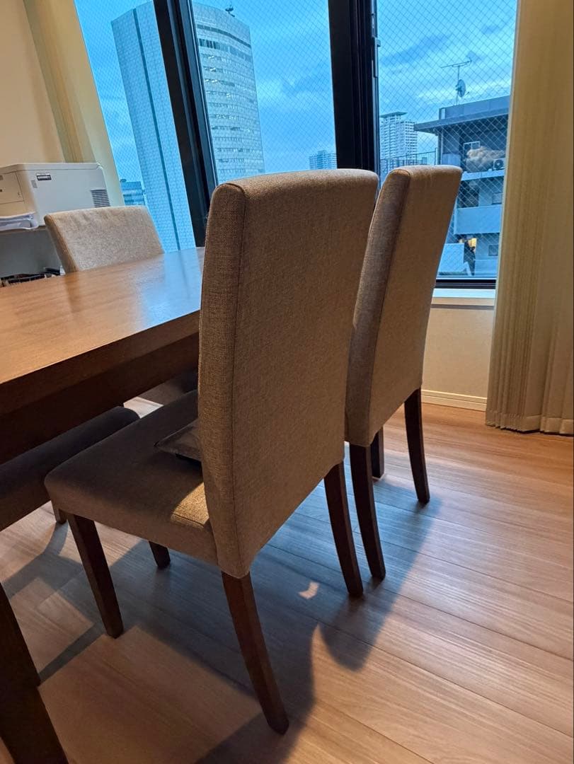 【今月末削除値下げ交渉OK】ダイニングテーブル　チェア　5点セット