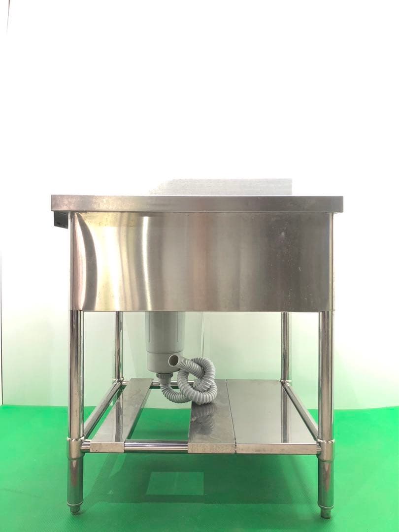 ☆地域限定送料無料☆工場整備品☆一槽ソイルドシンク右　幅720 ステンレス