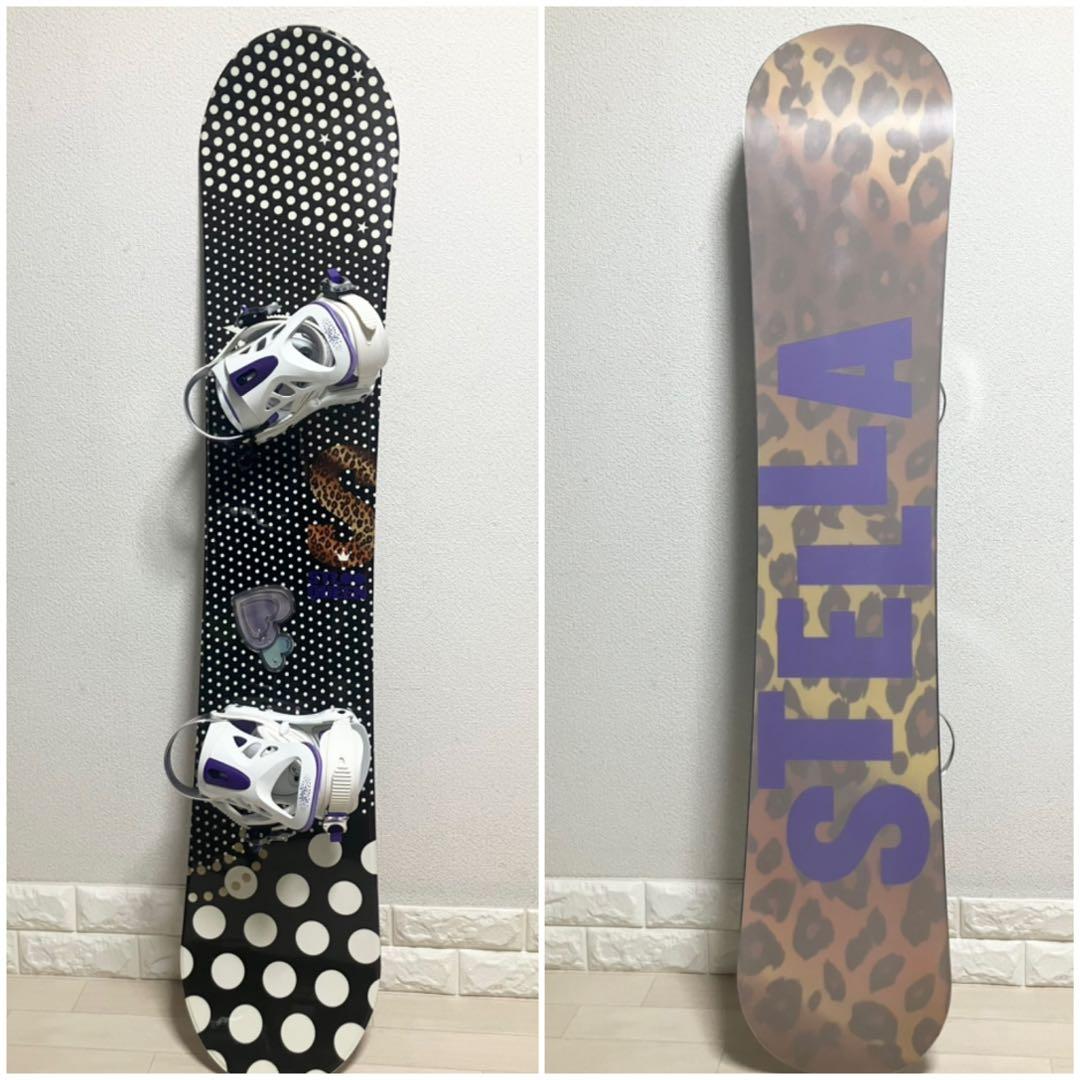 【美品】バック付/Stella STLOO QUEEN ステラスノーボード144
