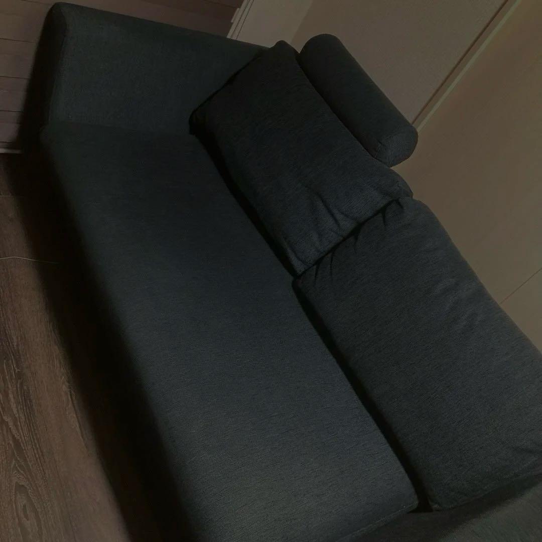 SPIGA ファブリックソファ 黒