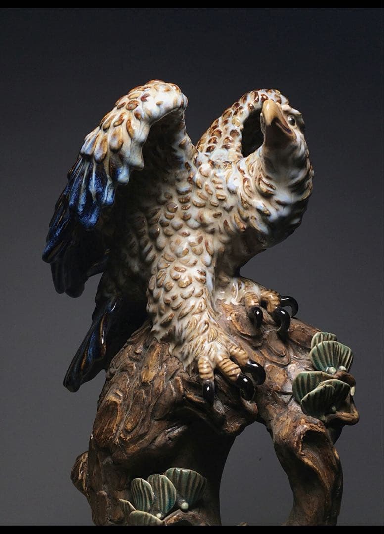 旧蔵　時代物　匠 最高峰　逸品　古陶器　鷹　インテリア　古美術　商売繁盛へ