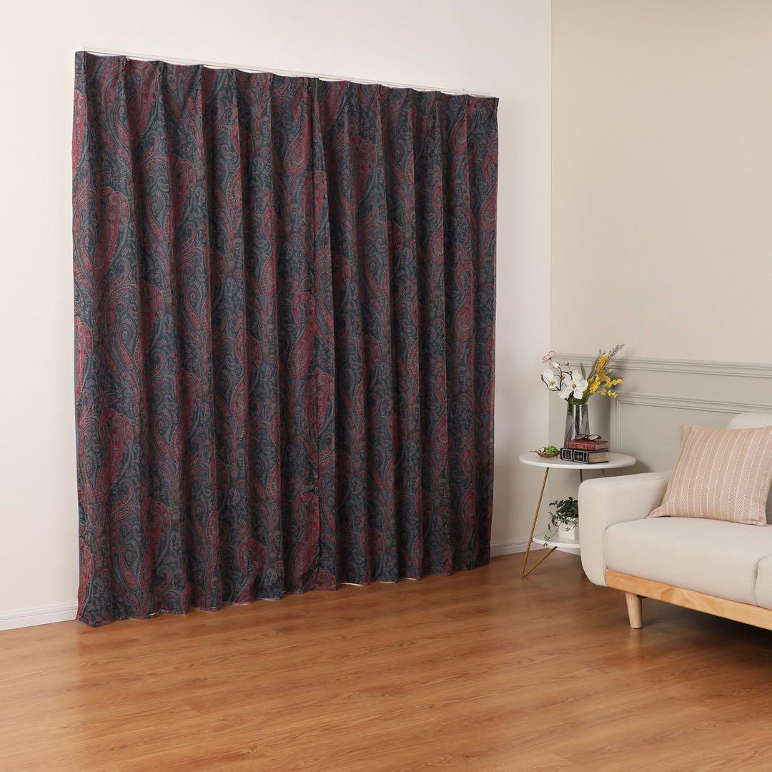 A914 リドール メイド・ウィズ リバティ １級遮光レイヤードカーテン２枚組