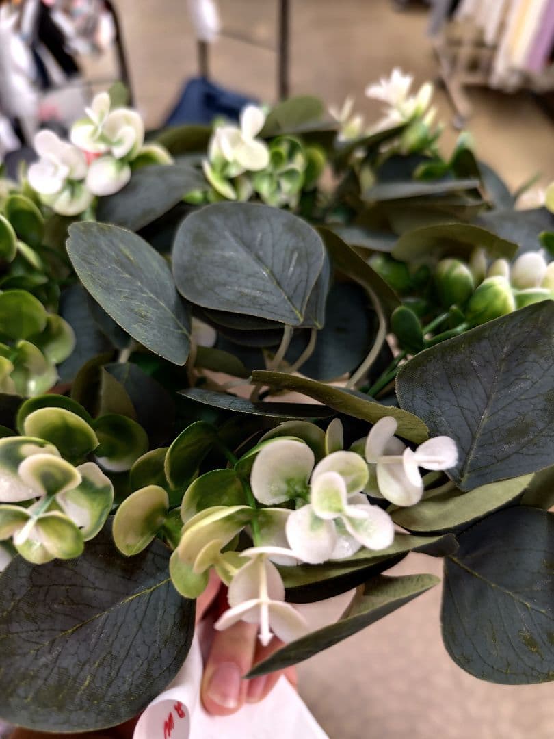 ユーカリアレンジメントリース　造花